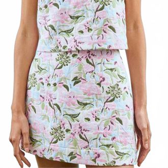 Hunter Bell Britt Mini Skirt In Magnolia Grove