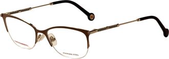 Carolina Herrera Womens 54mm Gold Nude Eyeglasses HER0153-BKU-54
