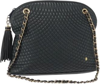 Bally Pre-owned Shoulder Bags, female, Blue, Size: ONE SIZE Pre-owned Leather Shoulder Bag