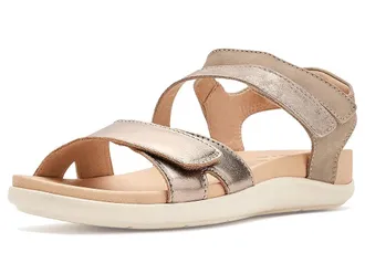 Samuel Hubbard Capri Sandals Womens Dress Sandals Two-tone Bronze Leather : 6.5 B - Medium