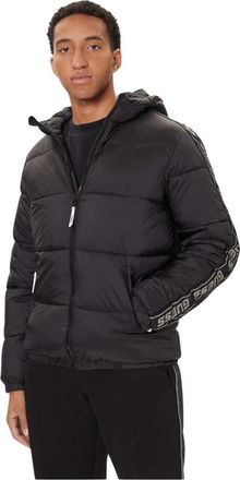 Guess Doudoune ML logo - Heren - Winterjassen - Zwart - S - Jassen