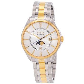 Fiyta Blessing Automatic Moon Phase Silver Dial Mens Watch GA888005.TWT