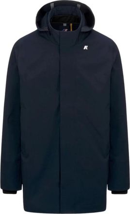 K-Way Heren, Mantels, Blauw, Maat: L Poliester