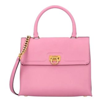 Ferragamo Pre-owned Handbags, female, Pink, Size: ONE SIZE Pre-owned Trifolio Shoulder Bag