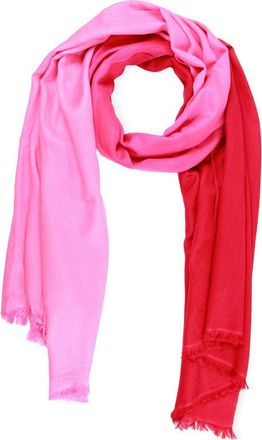 Saachi Two-Tone Cashmere & Silk Scarf in Pink/red at Nordstrom Rack
