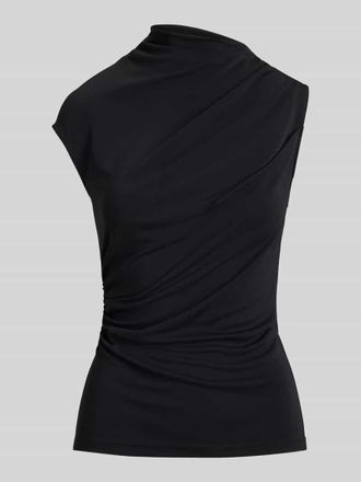 Lauren Ralph Lauren Slim Fit Top mit hochgeschlossenem Kragen in BLACK, Gr&ouml;&szlig;e XXL