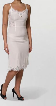 Dolce & Gabbana silk lace slip midi dress