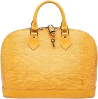 Louis Vuitton Pre-owned Handbags, female, Yellow, Size: ONE SIZE Pre-owned Alma PM