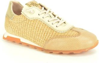 Hispanitas Raffia Sneaker N fijne Z - Dames - Sneakers - Bruin - 35 EU - Schoenen