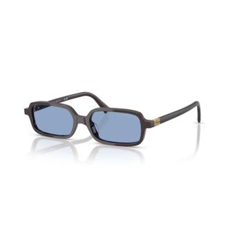 Miu Miu 0mu 11zs Rectangular Black Acetate Sunglasses