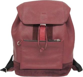 Coach Pre-owned Manhattan 59039 Rugzak - Heren - Vintage Rugzakken - Rood - ONE Size - Leer - Vintage