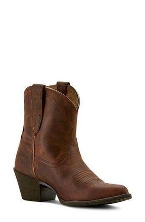 Ariat Maggie J Toe Short Western Boot in Sassy Brown at Nordstrom Rack, Size 8.5