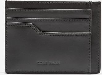 Cole Haan Mens Triboro Slim Card Case - Black