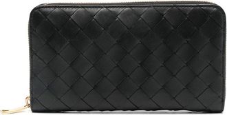 Bottega Veneta Large Woven Wallet With Zip