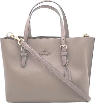 Coach Brown Leather Handbag Tote Bag (Pre-Owned)