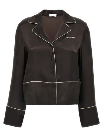 Off-white Black Acetate Womens Blouse