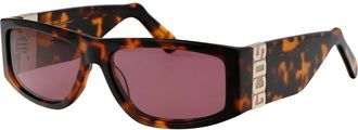 GCDS Stijlvolle zonnebril Gd 0037 - Heren - Zonnebrillen - Bruin - 57 MM - Accessoires