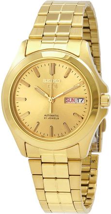 Seiko 5 Automatic Gold Dial Mens Watch SNKK98K1