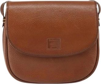 Burberry Pre-owned Cross Body Bags, female, Brown, Size: ONE SIZE Pre-owned Leather Shoulder Bag