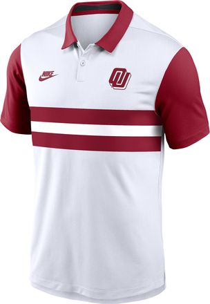 Nike Oklahoma Legacy Vapor Nike Mens Dri-FIT College Polo in White | 00HT0A5UOKV-7LH