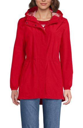 Lands End Squall Packable Waterproof Raincoat in Compass Red/cherries at Nordstrom, Size X-Small P