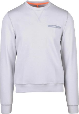 Sunstripes Grey Cotton-Blend Ribbed Sweatshirt