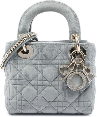 Dior Pre-owned Dior Mini Velvet Cannage Lady Dior Ladies TQRUYWR4II2NBS6H