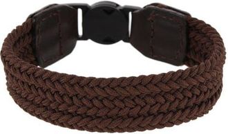 Trafalgar Store Brody 18mm Solid Color Braided Golf Bracelet in Brown at Nordstrom