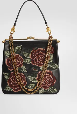 Dolce & Gabbana Dina Shoulder And Crossbody Bag With Fine Stitch Embroidery - Woman Shoulder And Crossbody Bags Multi-colored Onesize