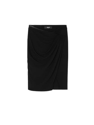 Versace Stretch Viscose Midi Skirt-Donna