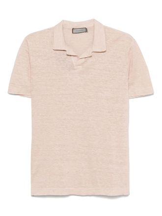 Canali Linnen T-shirt - Roze