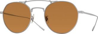 Oliver Peoples OV1309ST Reymont 503653 Mens Sunglasses Silver Size 49