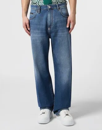 Philipp Plein Rockstar Fit Jeans Basic Men in Meridianblue at Nordstrom, Size 38