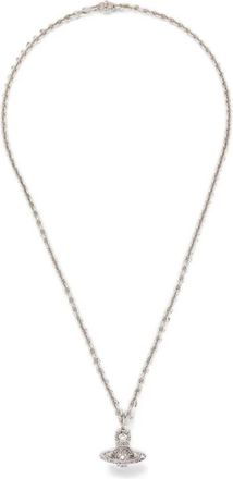 Vivienne Westwood Carmelo Bas Relief Hanger - Dames - Kettingen - Grijs - ONE Size - Leer - Accessoires