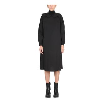 Raf Simons Midi Dresses, female, Black, Size: 2XS Relaxed Fit Shirt Dress