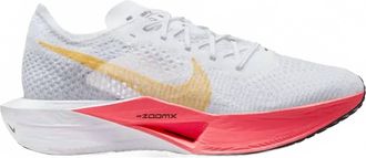 Nike Womens Vaporfly 3 Sneaker In White / Topaz Gold / Sea Coral