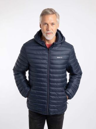 Weird Fish Flete Showerproof Padded Jacket in Navy at Nordstrom, Size Xxx-Large