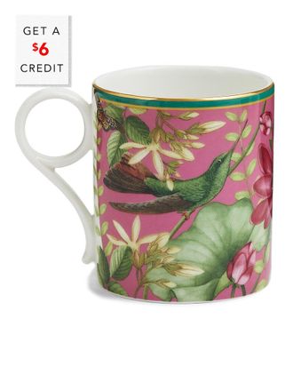 Wedgwood Wonderlust Pink Lotus Small Mugwith $6 Credit