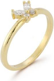 Glaze Jewelry Cubic Zirconia Butterfly Ring in Gold at Nordstrom Rack, Size 8