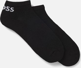 HUGO BOSS Mens 2 Pack of Ankle Socks - Black - Size: 6/6.5/8.5/7/9/11/10.5/9.5/8/10/11.5/12/7.5