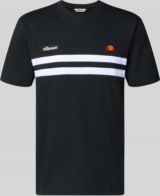 Ellesse T-Shirt mit Label-Stitchings Modell VENIRE in Black, Gr&ouml;&szlig;e XXL