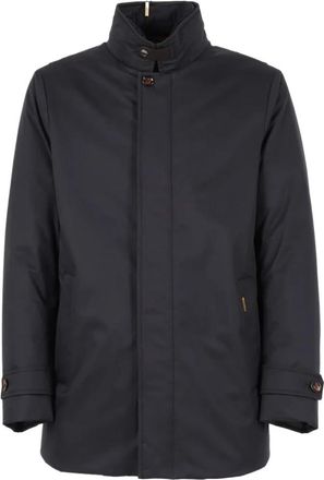 Moorer Navy Pufferjas Knoopsluiting - Heren - Zomerjassen - Blauw - 2XL - Jassen