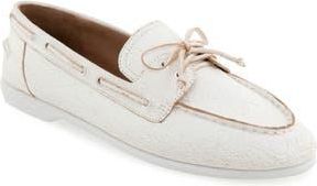 Aerosoles Barita Loafer in White Crackled Leather at Nordstrom Rack, Size 7.5