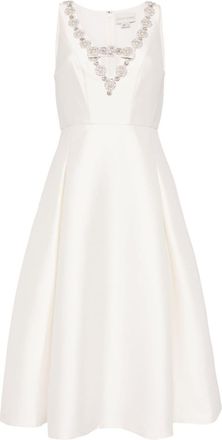 Sachin & Babi Millie mikado midi dress - women - Nylon/Polyester/Spandex/Elastane/Polyester - 14 - White