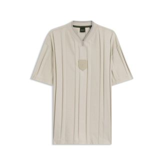 BOSS Textured-stripe T-shirt in cotton