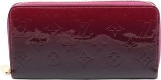 Louis Vuitton Pre-owned Wallets, female, Red, Size: ONE SIZE Pre-owned Monogram Vernis Long Wallet