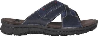 Ara Blauwe Heren Slide Sandaal - Heren - Sandalen - Blauw - 46 EU - Schoenen