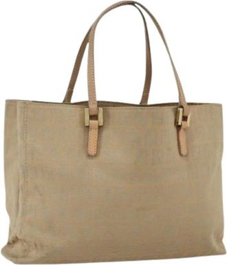 Fendi Pre-owned Vintage Tote Bag - Dames - Vintage Shopper - Beige - ONE Size - Vintage
