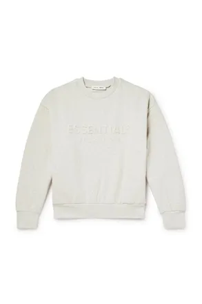 Fear of God Logo-Embossed Cotton-Blend Jersey Sweatshirt