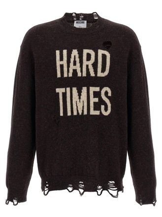 Moschino Brown Hard Times sweater